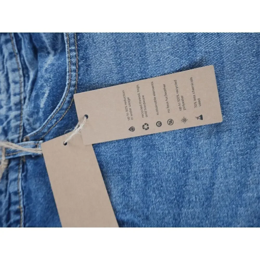 Blue Turtle Shockwave Distressed Mom Jeans Mid Rise Straight 4X